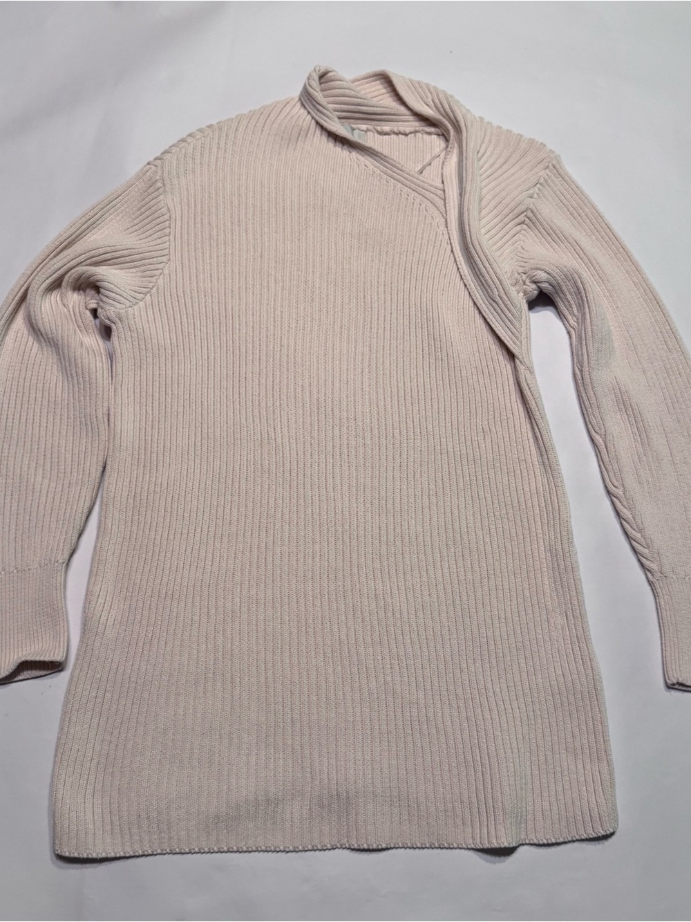 Free People Beach Alba Sweater Dress Tunic Power Sand Cream Ribbed Small - Picture 2 of 7